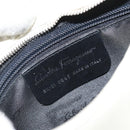 Salvatore Ferragamo Shoulder Bag Leather White Silver Auth bs32629-12