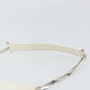 Salvatore Ferragamo Shoulder Bag Leather White Silver Auth bs32629-8