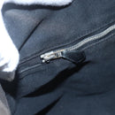 HERMES Toroca Horizontal MM Hand Bag Canvas Black Brown Auth bs32632-17