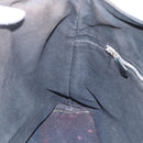 HERMES Toroca Horizontal MM Hand Bag Canvas Black Brown Auth bs32632-18