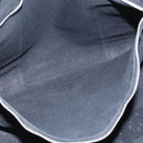 HERMES Toroca Horizontal MM Hand Bag Canvas Black Brown Auth bs32632-20