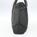 HERMES Toroca Horizontal MM Hand Bag Canvas Black Brown Auth bs32632-3