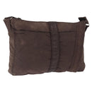 HERMES Acapulco Basas MM Shoulder Bag Nylon Brown Auth bs32633-1