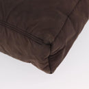 HERMES Acapulco Basas MM Shoulder Bag Nylon Brown Auth bs32633-9