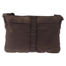 HERMES Acapulco Basas MM Shoulder Bag Nylon Brown Auth bs32633-13