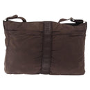 HERMES Acapulco Basas MM Shoulder Bag Nylon Brown Auth bs32633-2