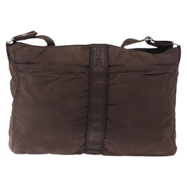 HERMES Acapulco Basas MM Shoulder Bag Nylon Brown Auth bs32633 - 0