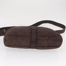 HERMES Acapulco Basas MM Shoulder Bag Nylon Brown Auth bs32633-5