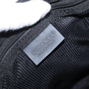CHANEL Shoulder Bag Nylon Black Silver CC Auth bs32634-18