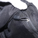 CHANEL Shoulder Bag Nylon Black Silver CC Auth bs32634-21