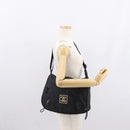 CHANEL Shoulder Bag Nylon Black Silver CC Auth bs32634-23
