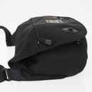 CHANEL Shoulder Bag Nylon Black Silver CC Auth bs32634-4