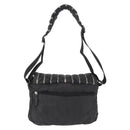 CHANEL Umhängetasche Nylon Schwarz CC Auth bs32635-2