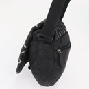 CHANEL Umhängetasche Nylon Schwarz CC Auth bs32635-3
