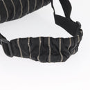 CHANEL Umhängetasche Nylon Schwarz CC Auth bs32635-7