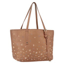 Jimmy Choo Tote Bag Leather Bronze Auth bs32636-1
