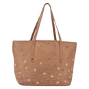 Jimmy Choo Tote Bag Leather Bronze Auth bs32636-3