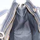 FENDI Pecan Canvas Hand Bag Black Brown Auth bs32638-17