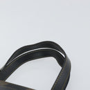 FENDI Pecan Canvas Hand Bag Black Brown Auth bs32638-8
