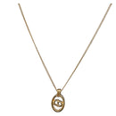 Christian Dior Necklace metal Gold Tone Auth bs32642-1