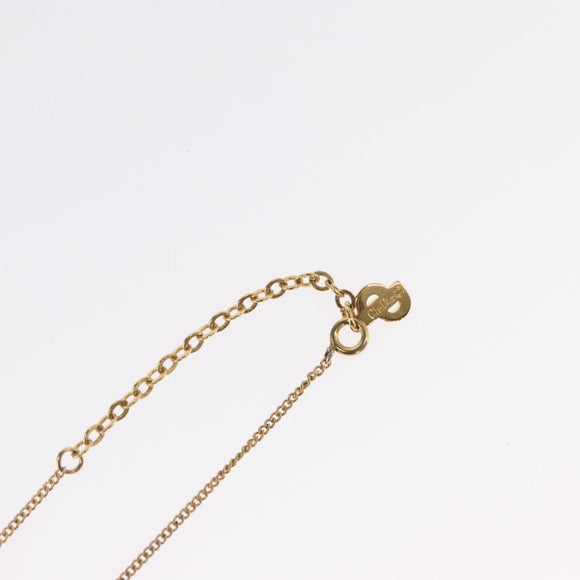 Christian Dior Necklace metal Gold Tone Auth bs32642