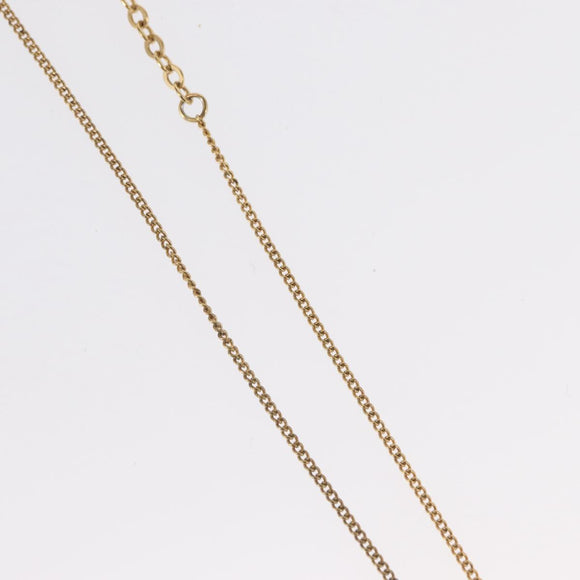 Christian Dior Necklace metal Gold Tone Auth bs32642