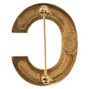 CELINE Brooch metal Gold Auth bs32644-3