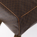 CELINE Macadam Canvas Backpack PVC Leather Brown Gold Auth bs32649-17