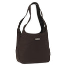 ETRO Tote Bag DenimCanvas Plan Soleil Brown Silver Auth bs32651-1