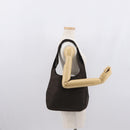 ETRO Tote Bag DenimCanvas Plan Soleil Brown Silver Auth bs32651-25