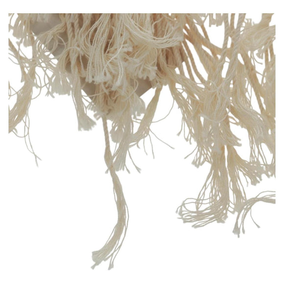 LOEWE Earring Canvas White Silver Auth bs32653V