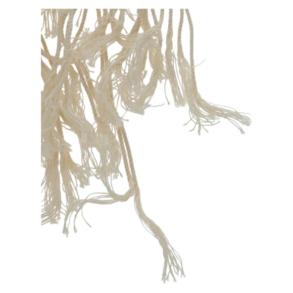 LOEWE Earring Canvas White Silver Auth bs32653V