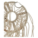 LOEWE Earring Canvas White Silver Auth bs32653V-15