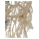 LOEWE Earring Canvas White Silver Auth bs32653V-5