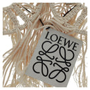 LOEWE Earring Canvas White Silver Auth bs32653V-6