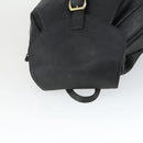 Gianni Versace Backpack Leather Black Gold Auth bs32654-6