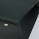 CELINE Tote Bag Leather Green Gold Auth bs32656-10