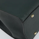 CELINE Tote Bag Leather Green Gold Auth bs32656-11
