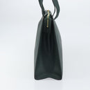 CELINE Tote Bag Leather Green Gold Auth bs32656-4