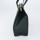 CELINE Tote Bag Leather Green Gold Auth bs32656-5