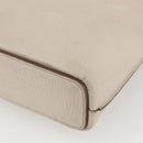 LOEWE Hand Bag Leather Beige Gold Auth bs32657-15