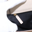 LOEWE Hand Bag Leather Beige Gold Auth bs32657-18