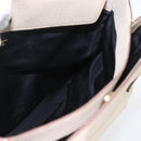 LOEWE Hand Bag Leather Beige Gold Auth bs32657-19