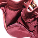 CARTIER Must Line Shoulder Bag Leather Bordeaux Gold Auth bs32660-18