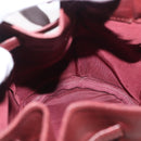 CARTIER Must Line Shoulder Bag Leather Bordeaux Gold Auth bs32660-19