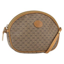 GUCCI Micro GG Supreme Shoulder Bag PVC Beige Gold Auth bs32661-1