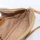 GUCCI Micro GG Supreme Shoulder Bag PVC Beige Gold Auth bs32661-18