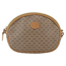 GUCCI Micro GG Supreme Shoulder Bag PVC Beige Gold Auth bs32661-2