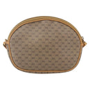 GUCCI Micro GG Supreme Shoulder Bag PVC Beige Gold Auth bs32661-3