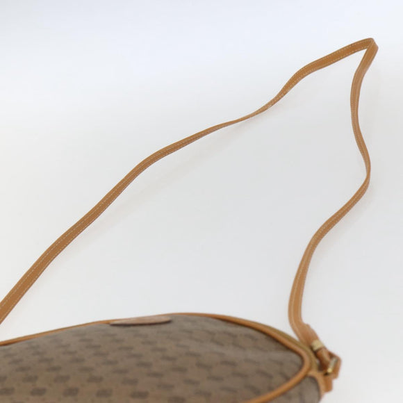 GUCCI Micro GG Supreme Shoulder Bag PVC Beige Gold Auth bs32661